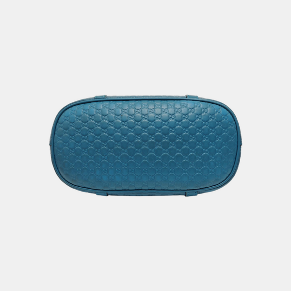 Microguccissima Monogram Calfskin Blue