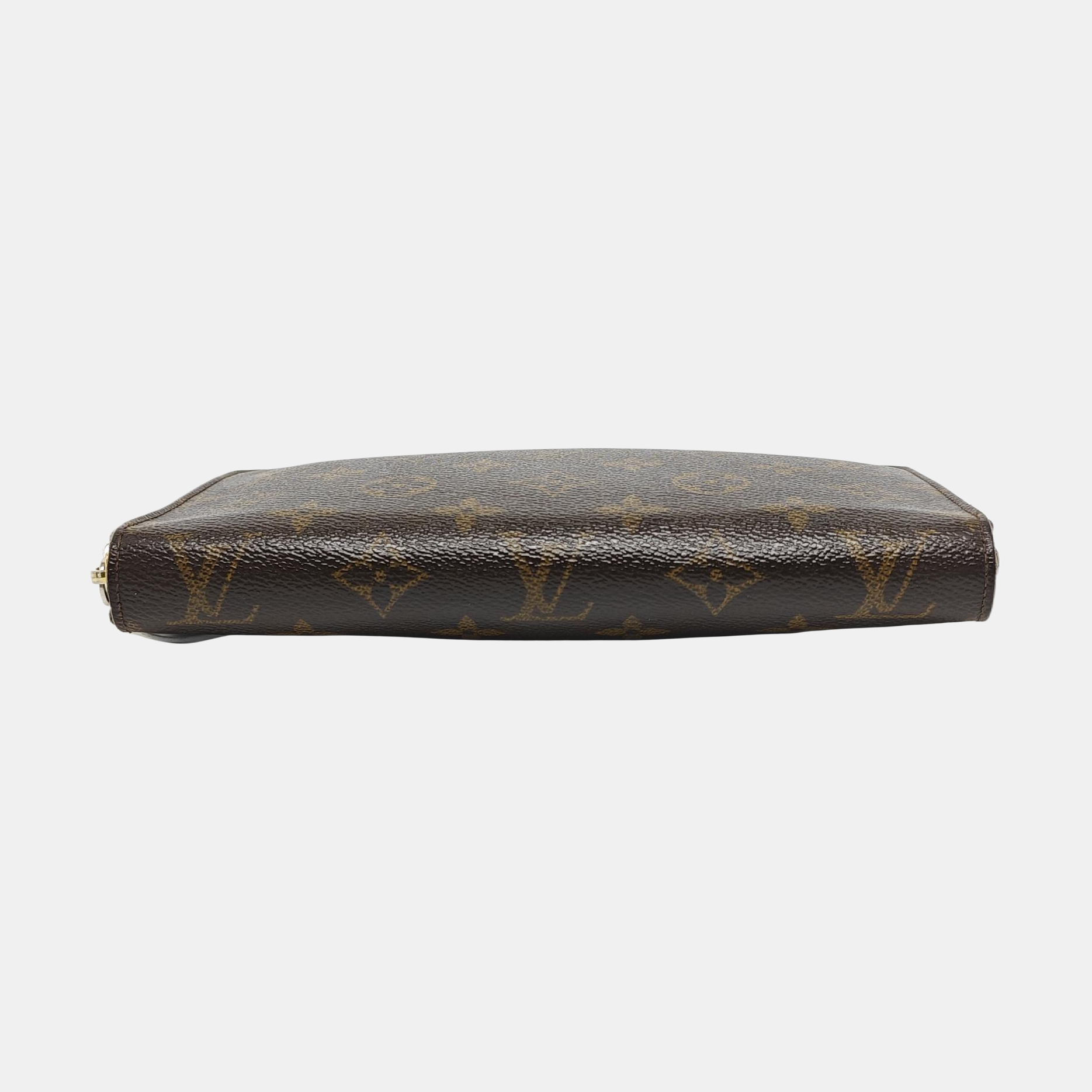 ZIPPY Monogram Coated Canvas Brown Wallet