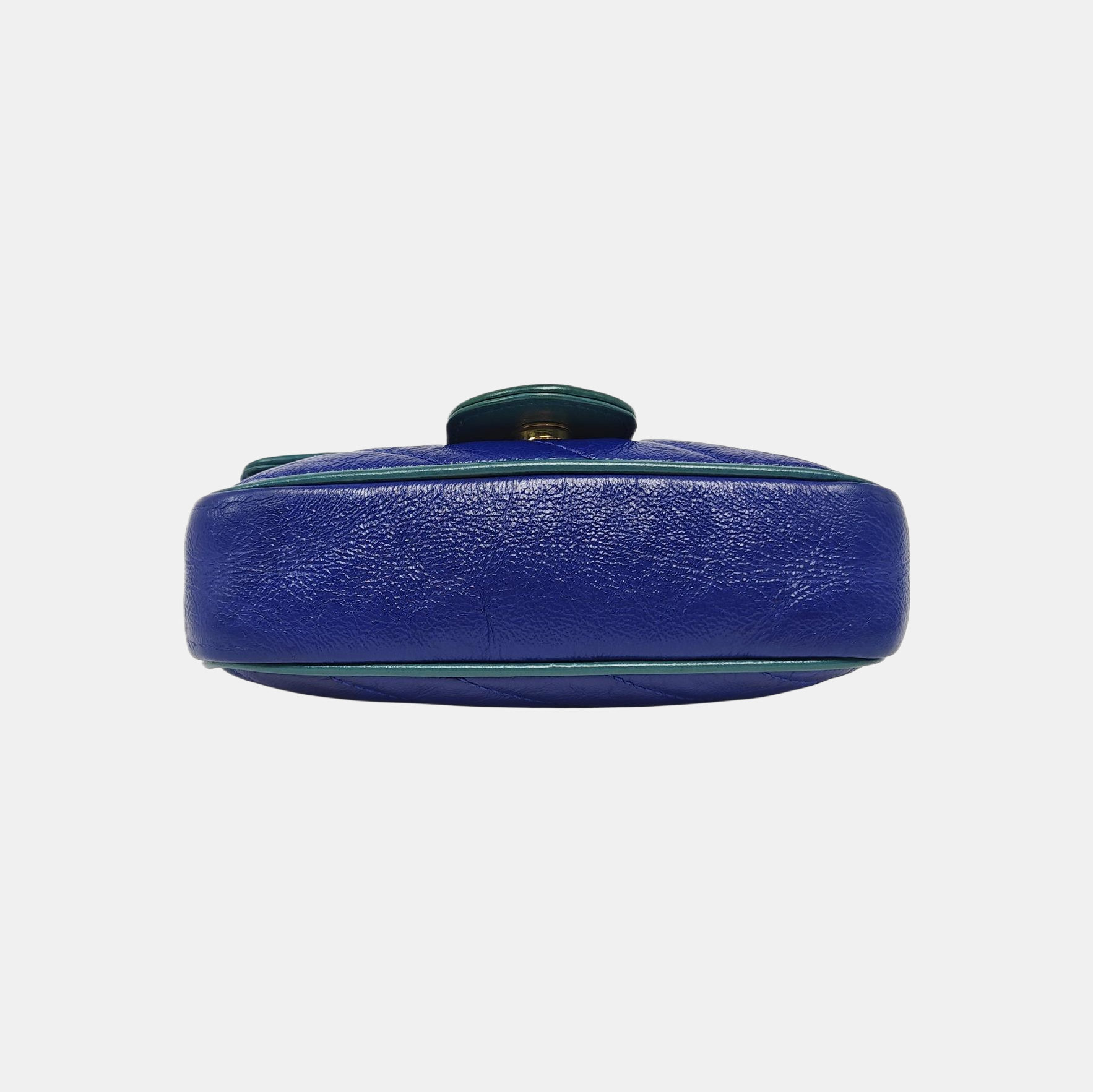 GG Marmont Super Mini Quilted Calfskin Blue