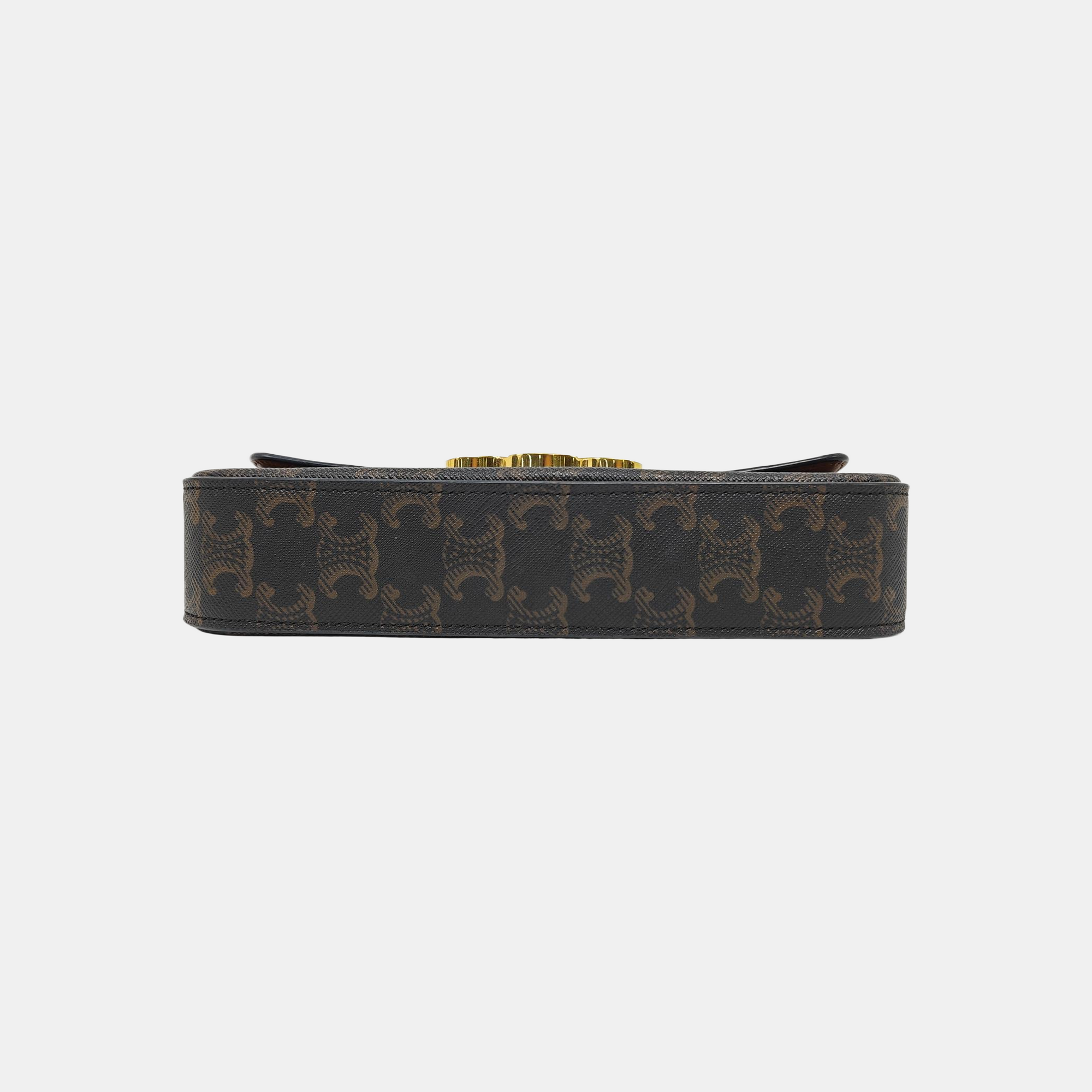 TRIOMPHE Small Coated Canvas Brown