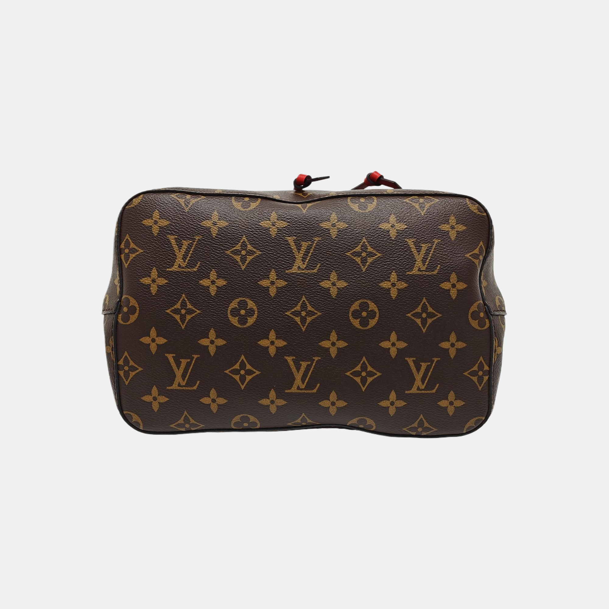 Authenticated pre-owned  NÉONOÉ MM Monogram Coated Canvas Brown - Bucket Bag at Looply