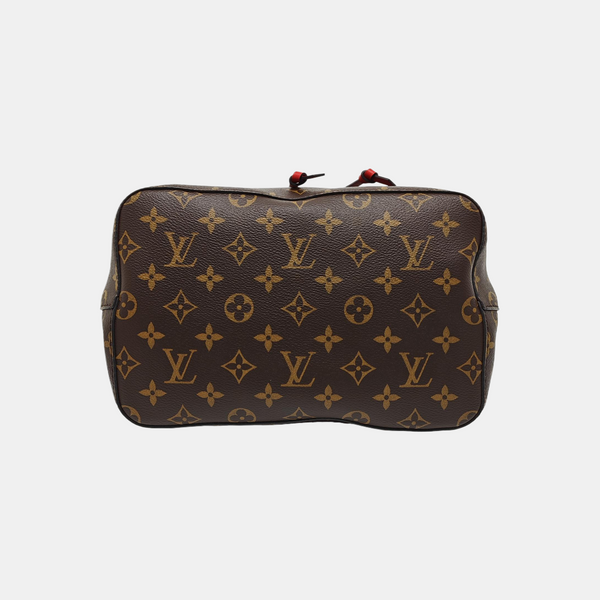 Authenticated pre-owned  NÉONOÉ MM Monogram Coated Canvas Brown - Bucket Bag at Looply