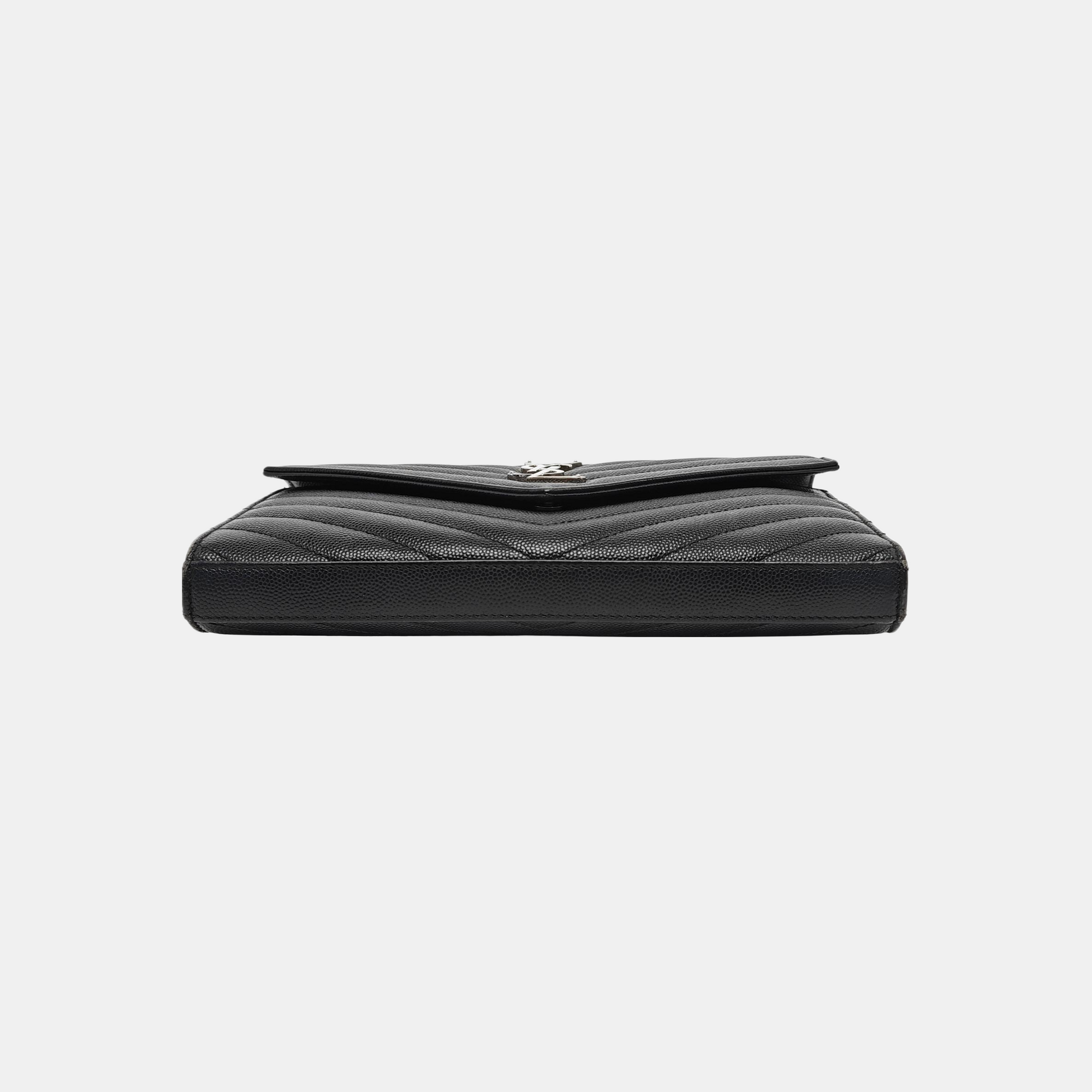 MONOGRAM Medium Chevron, Quilted Calfskin Black