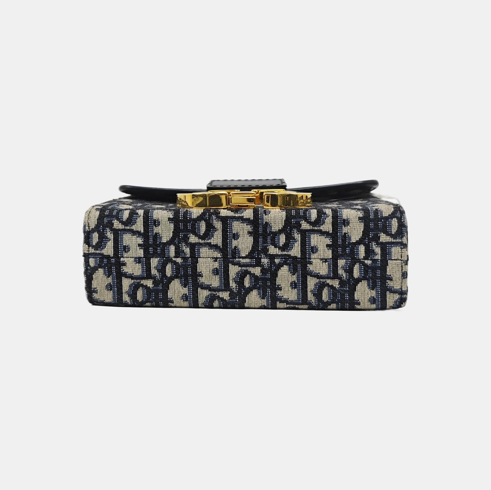 30 Montaigne Mini Oblique Canvas Blue