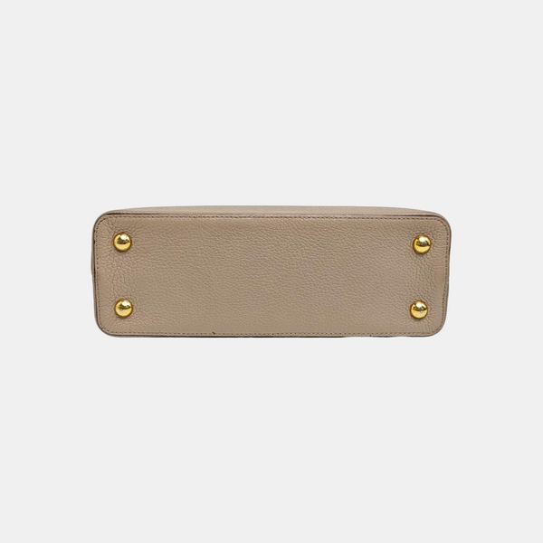 CAPUCINES MM Calfskin Gray