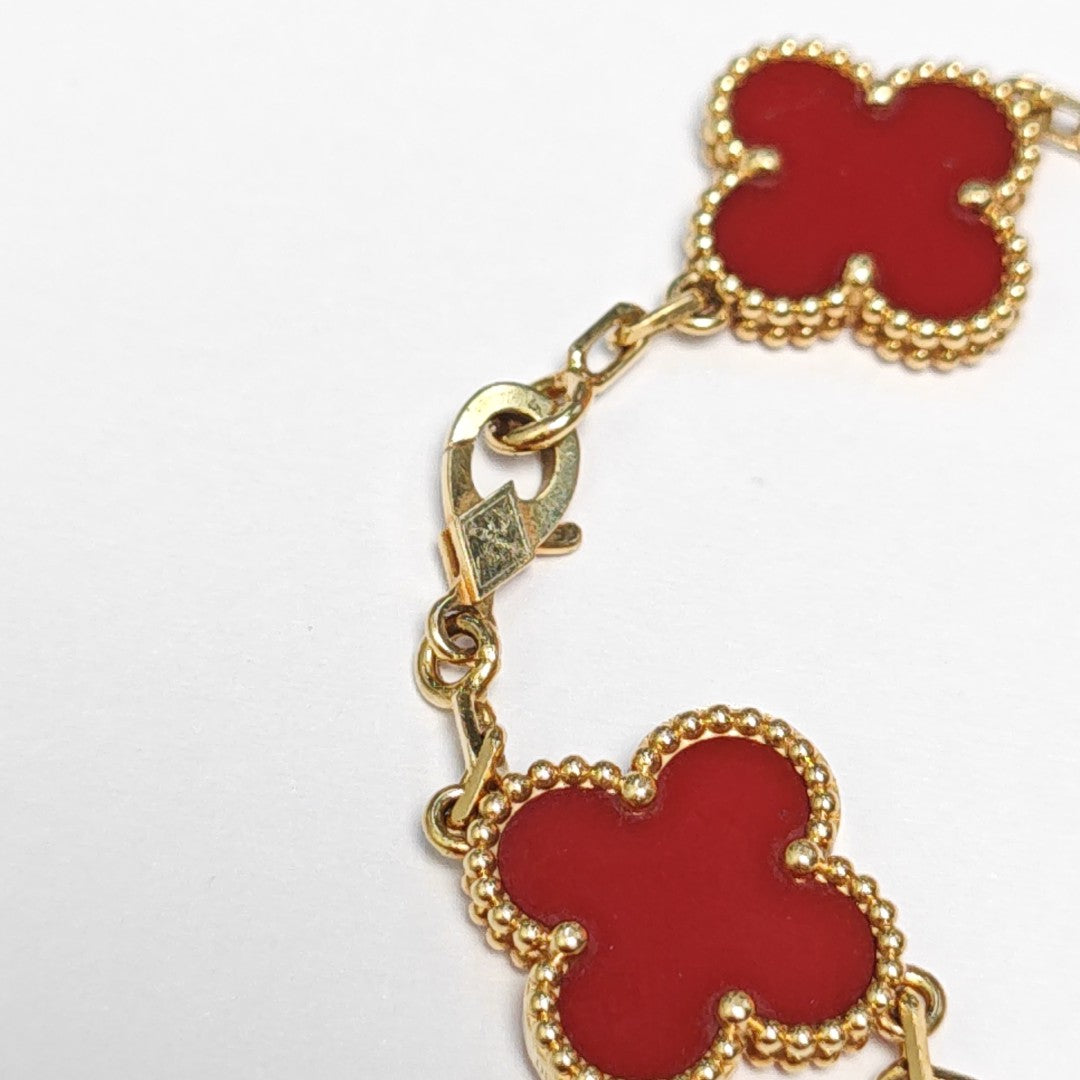 Vintage Alhambra 18k Gold Bracelet