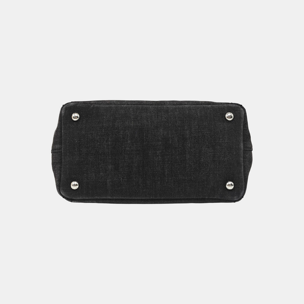 Denim Quilted Denim Black