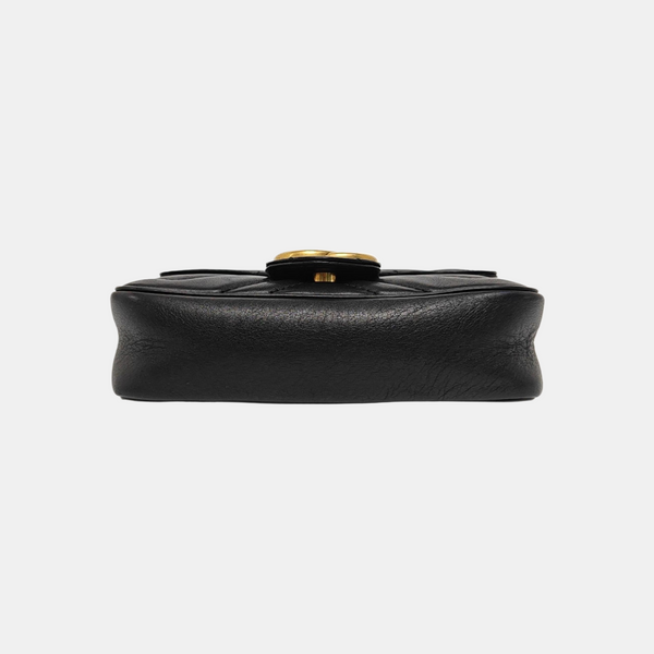 GG Marmont Mini Quilted Calfskin Black