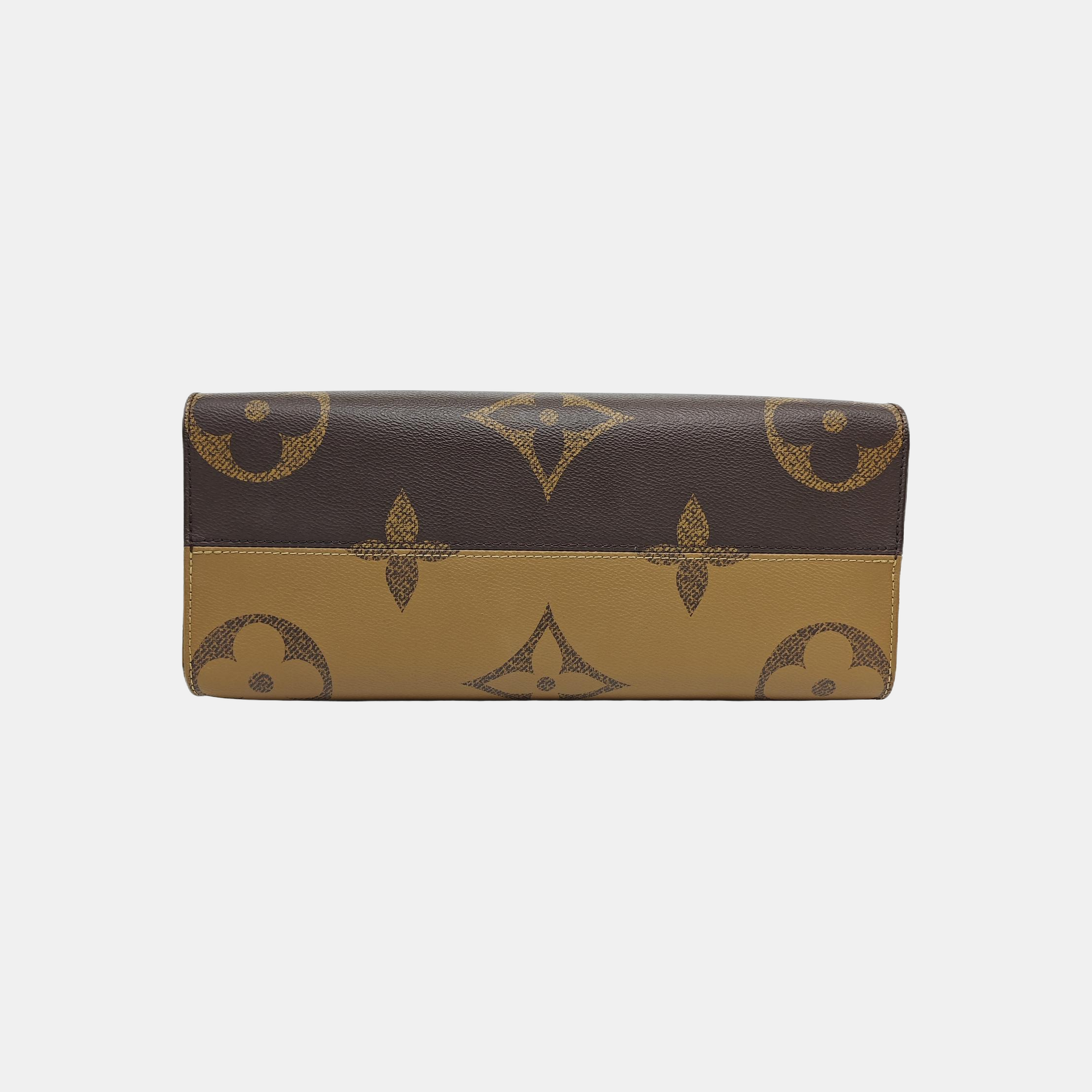 ONTHEGO MM Monogram Coated Canvas Brown