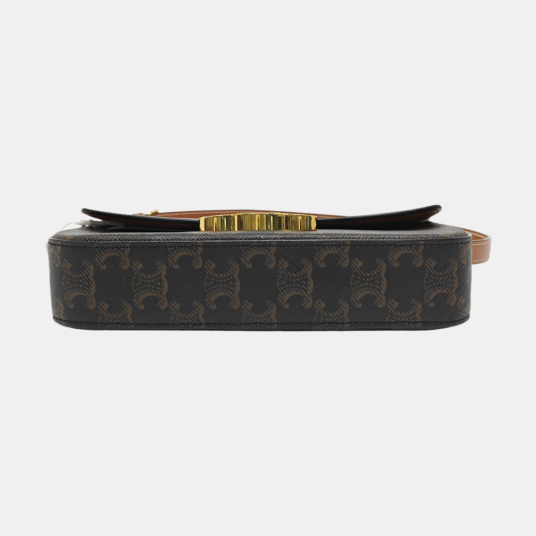 TRIOMPHE Small Coated Canvas Brown