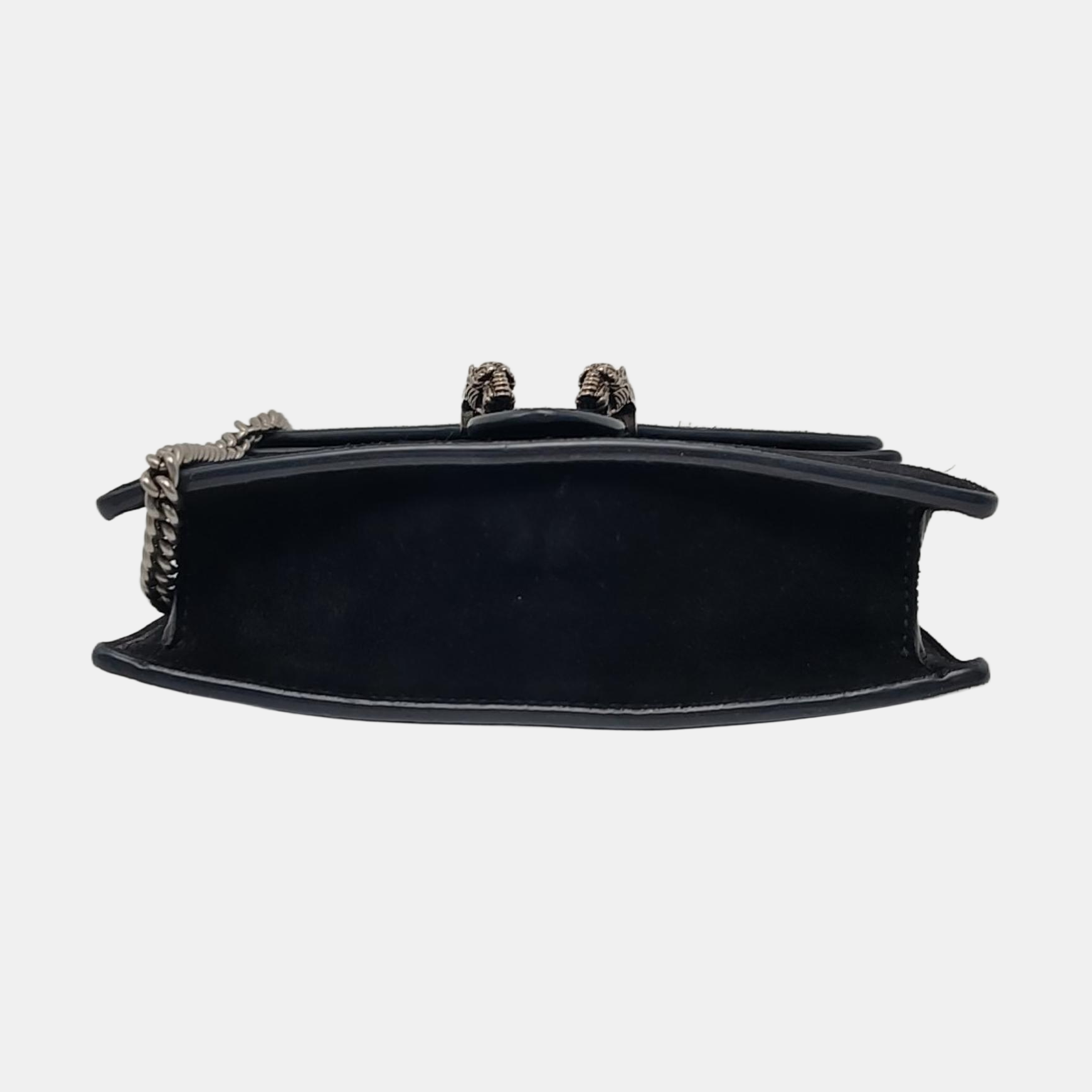 Authenticated pre-owned  Dionysus Super Mini Suede Black - Shoulder Bag at Looply