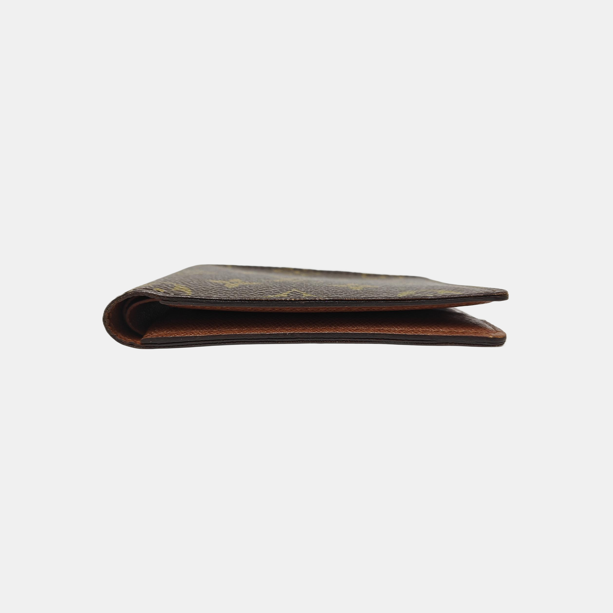 Monogram Coated Canvas Card Holder Brown