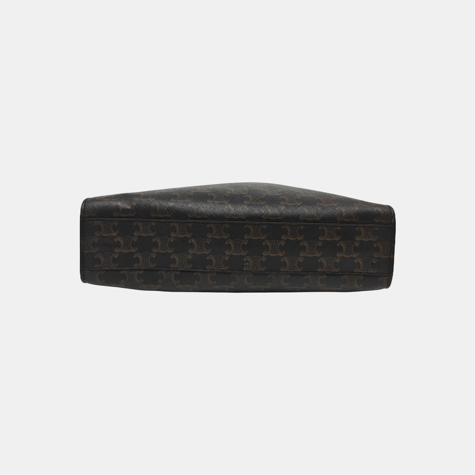 CABAS CELINE Small Coated Canvas Black