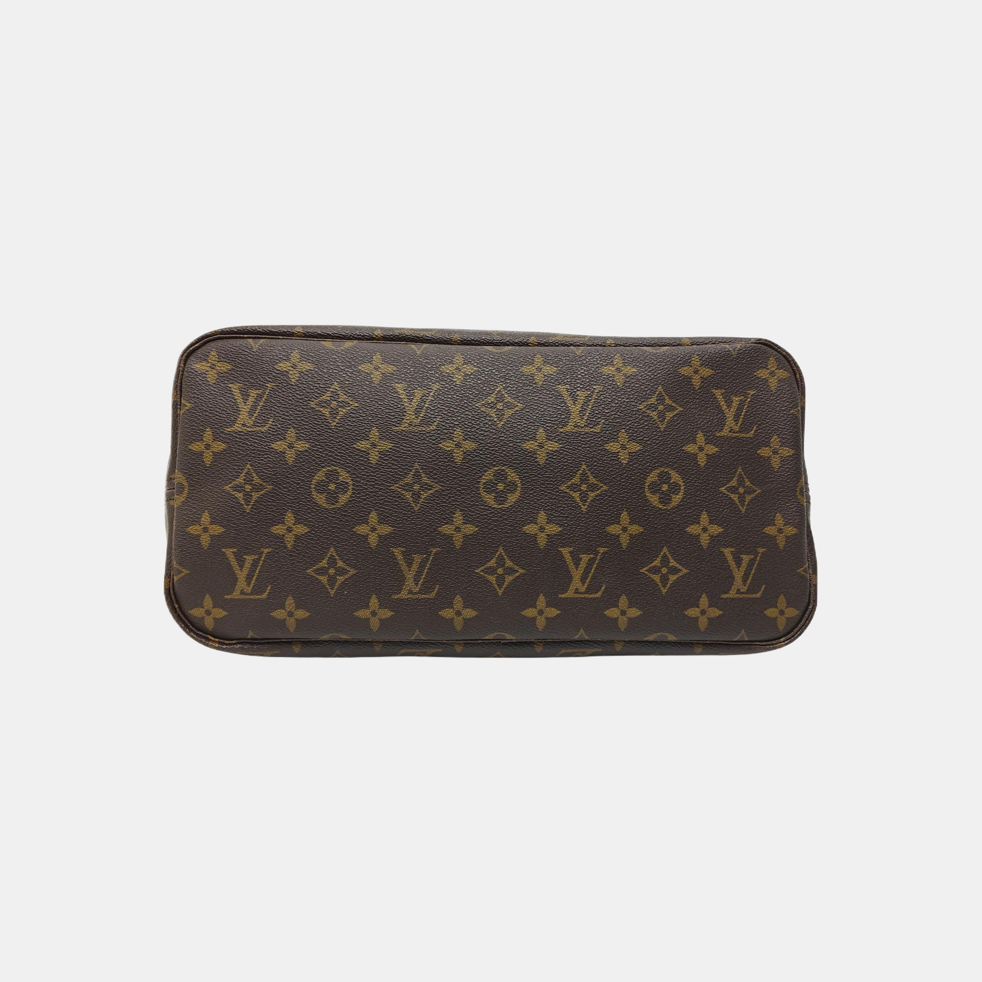 NEVERFULL MM Monogram Coated Canvas Brown