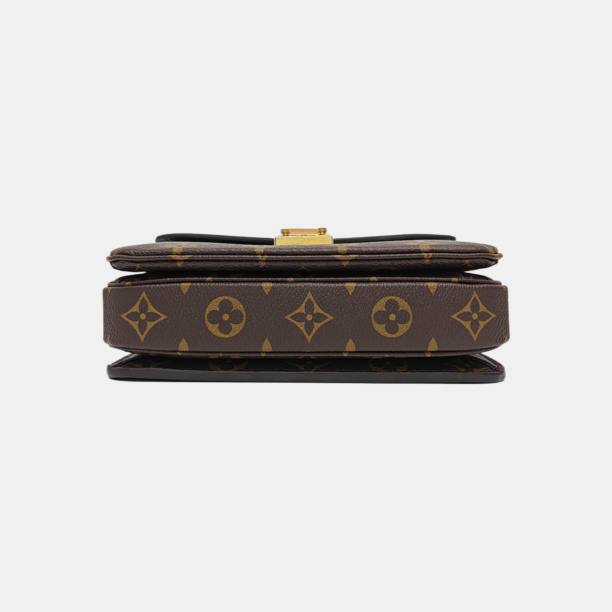 MÉTIS EAST WEST Monogram Coated Canvas Brown