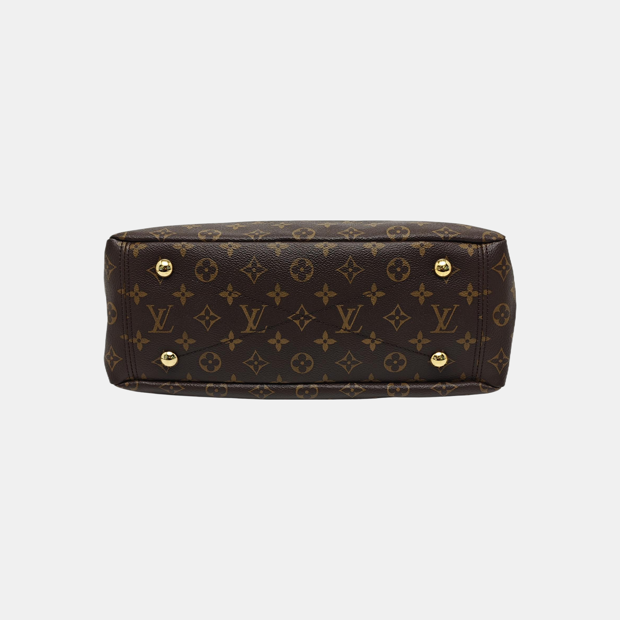 PALLAS MM Monogram Coated Canvas Brown