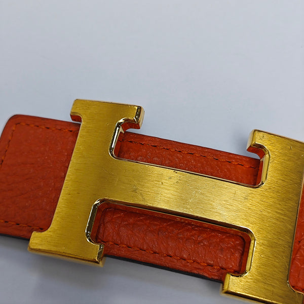Leather Belt Orange
