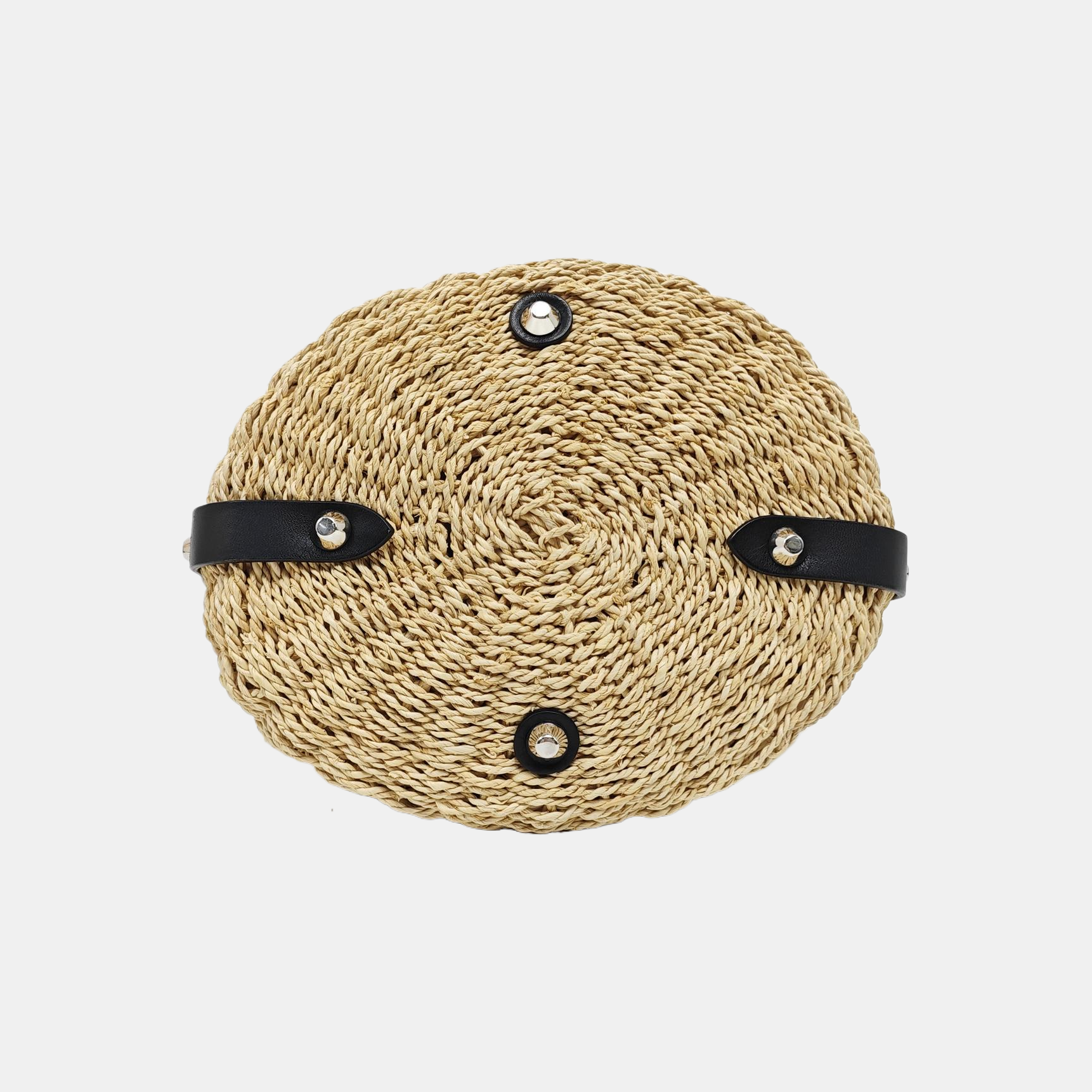 Straw Shoulder Bag Beige