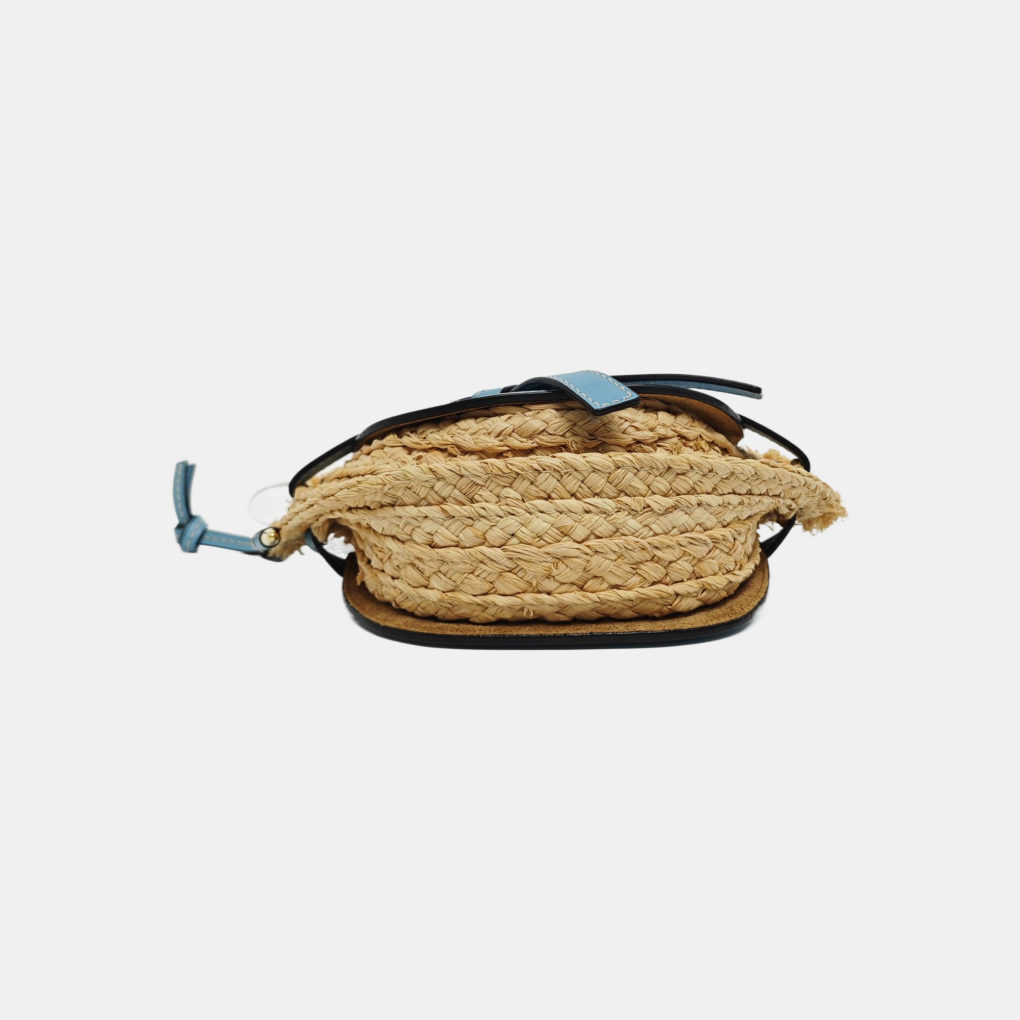 Authenticated pre-owned  Gate Straw Blue - Shoulder Bag at Looply
