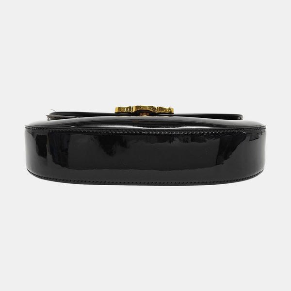 TRIOMPHE Small Patent Calfskin Black