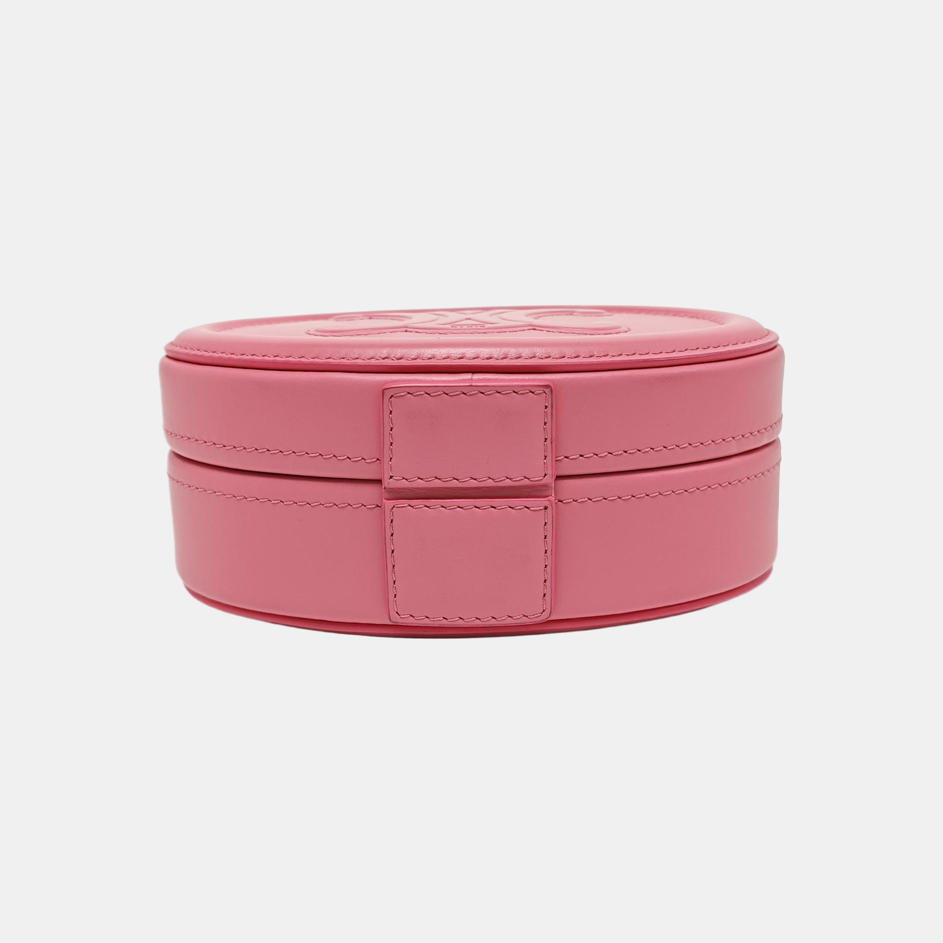 Authenticated pre-owned  TRIOMPHE Calfskin Pink - Top Handle Bag at Looply