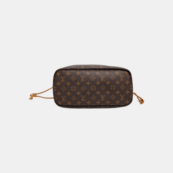NEVERFULL MM Monogram Coated Canvas Brown