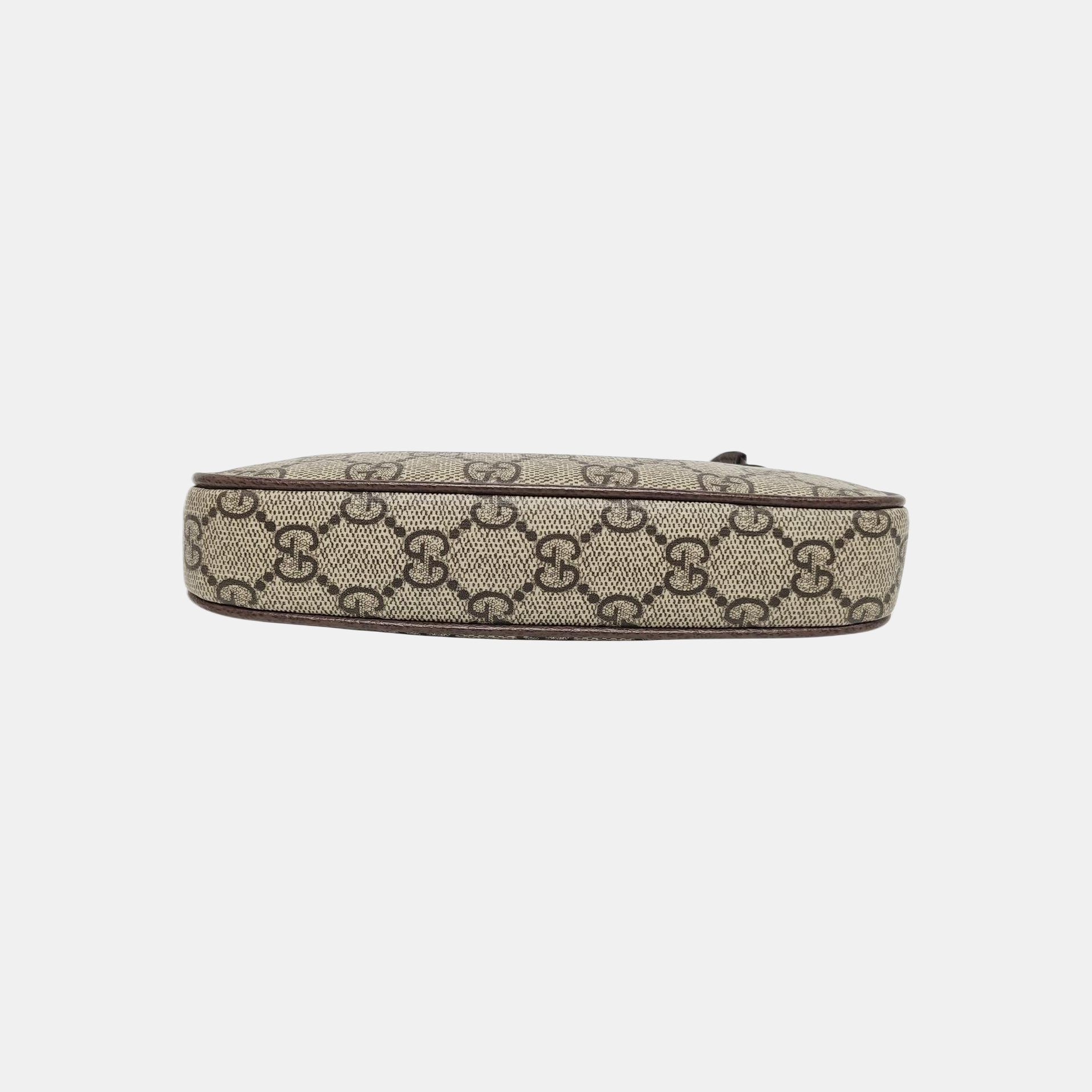 Ophidia Mini Monogram Coated Canvas Beige