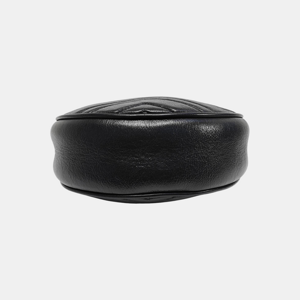 GG Marmont Mini Quilted Calfskin Black