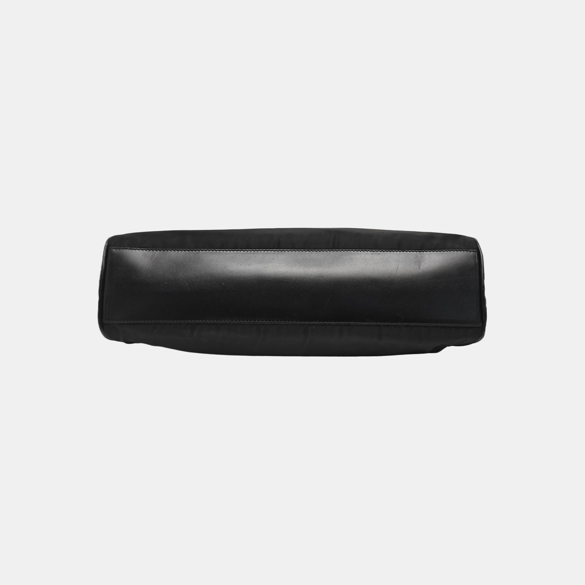 Nylon Top Handle Bag Black