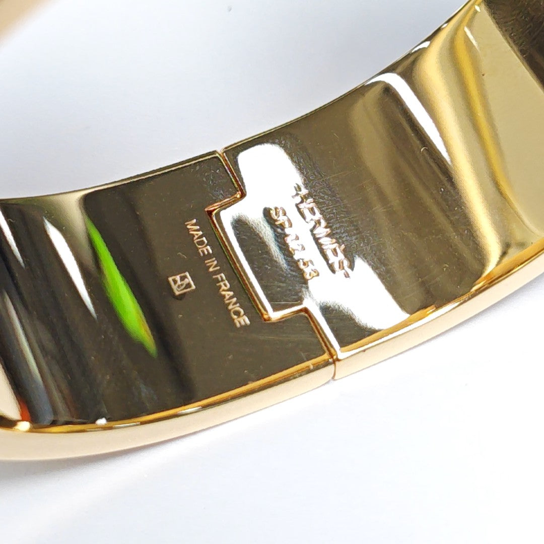 Clic Clac H Metal Rose Gold Bangle