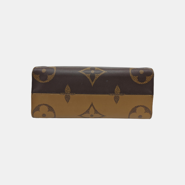 ONTHEGO MM Monogram Coated Canvas Brown
