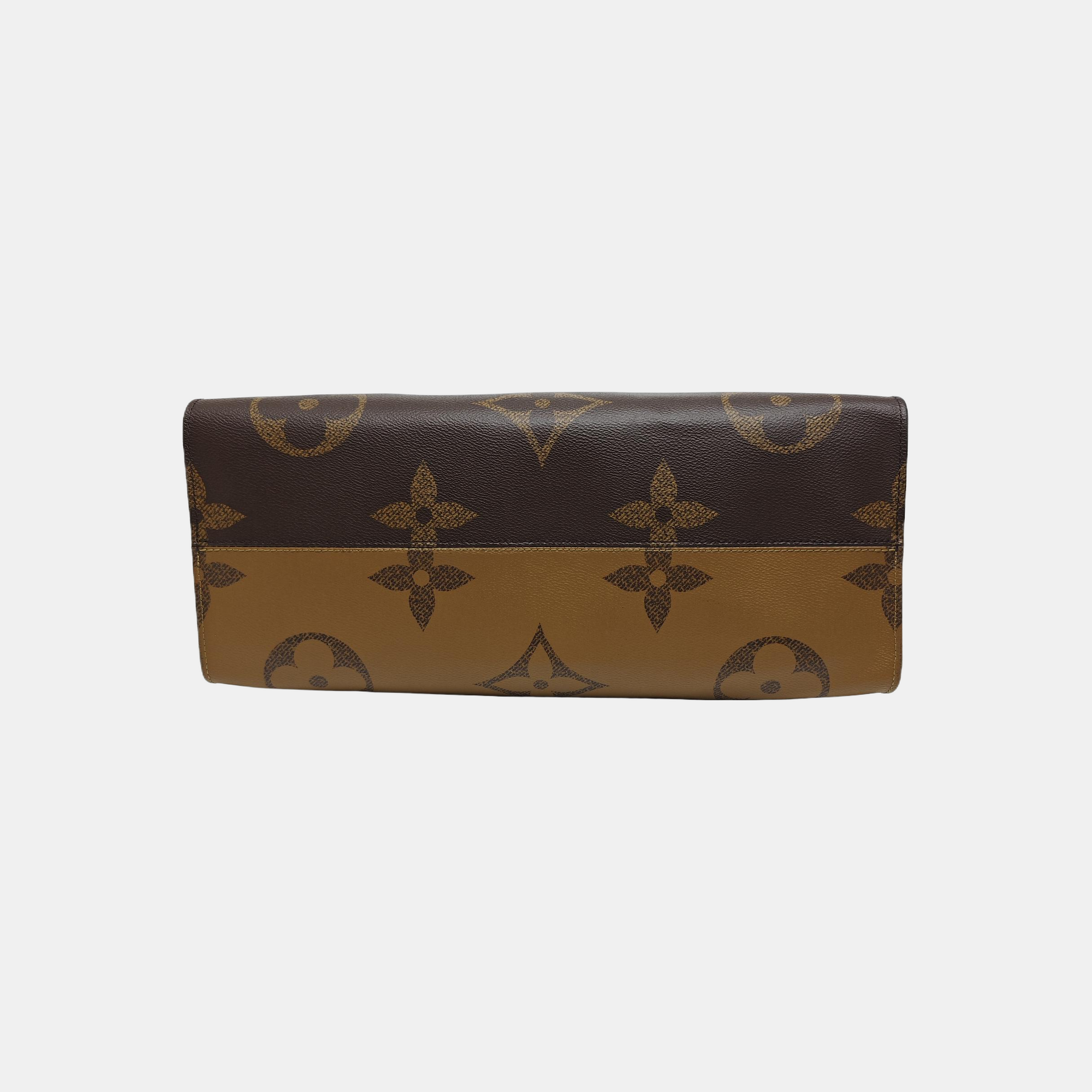 ONTHEGO GM Monogram Coated Canvas Brown