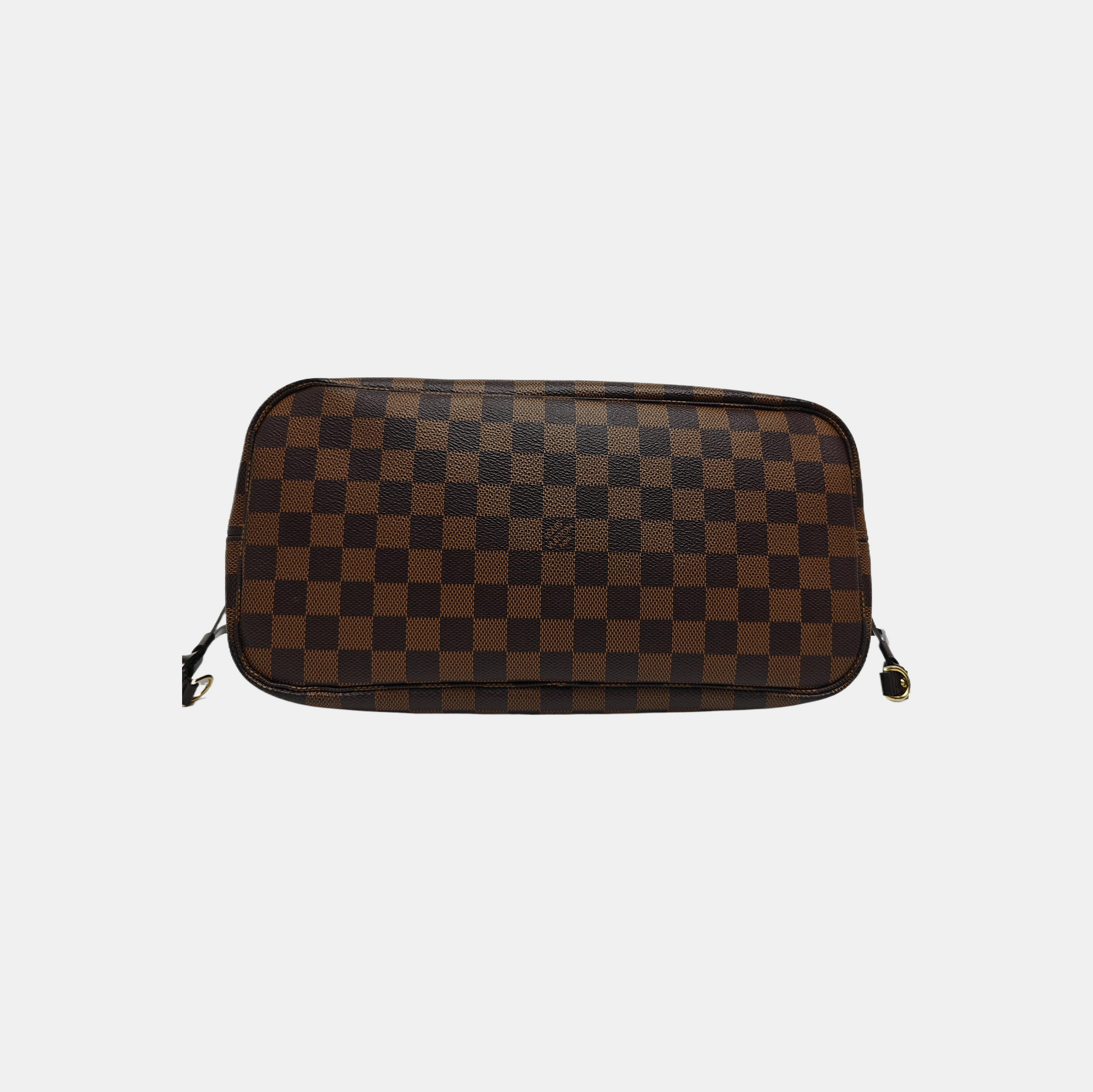 NEVERFULL MM Damier Ebene Coated Canvas Brown