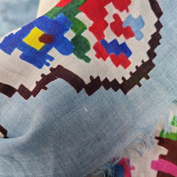 Pañuelo de modal multicolor