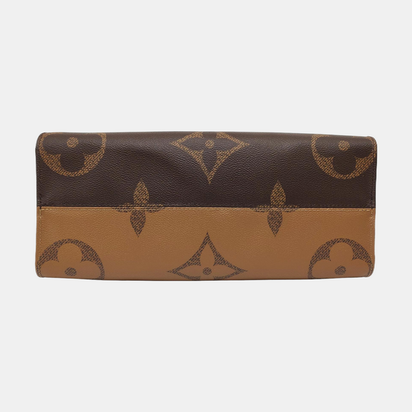 ONTHEGO MM Monogram Coated Canvas Brown