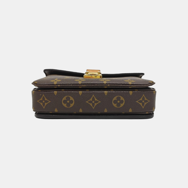 MÉTIS EAST WEST Monogram Coated Canvas Brown