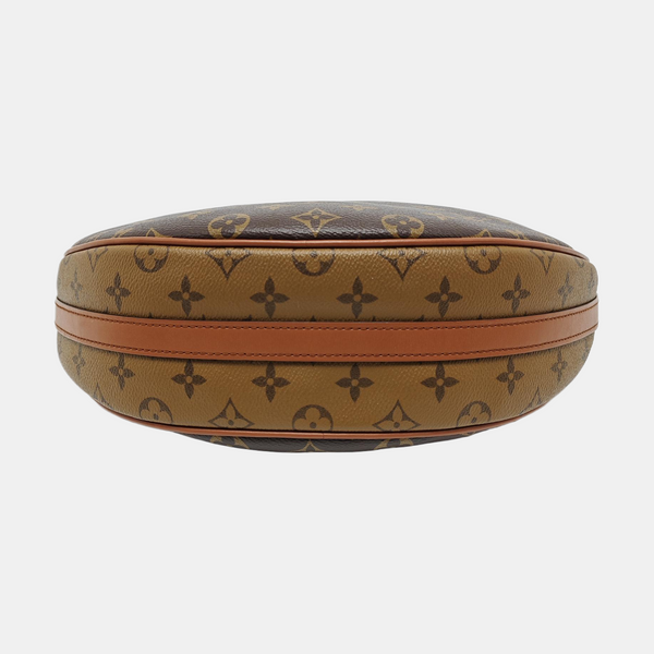 LOOP HOBO Monogram Coated Canvas Brown