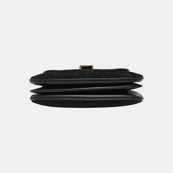 MONOGRAM ALL OVER Small Suede Black
