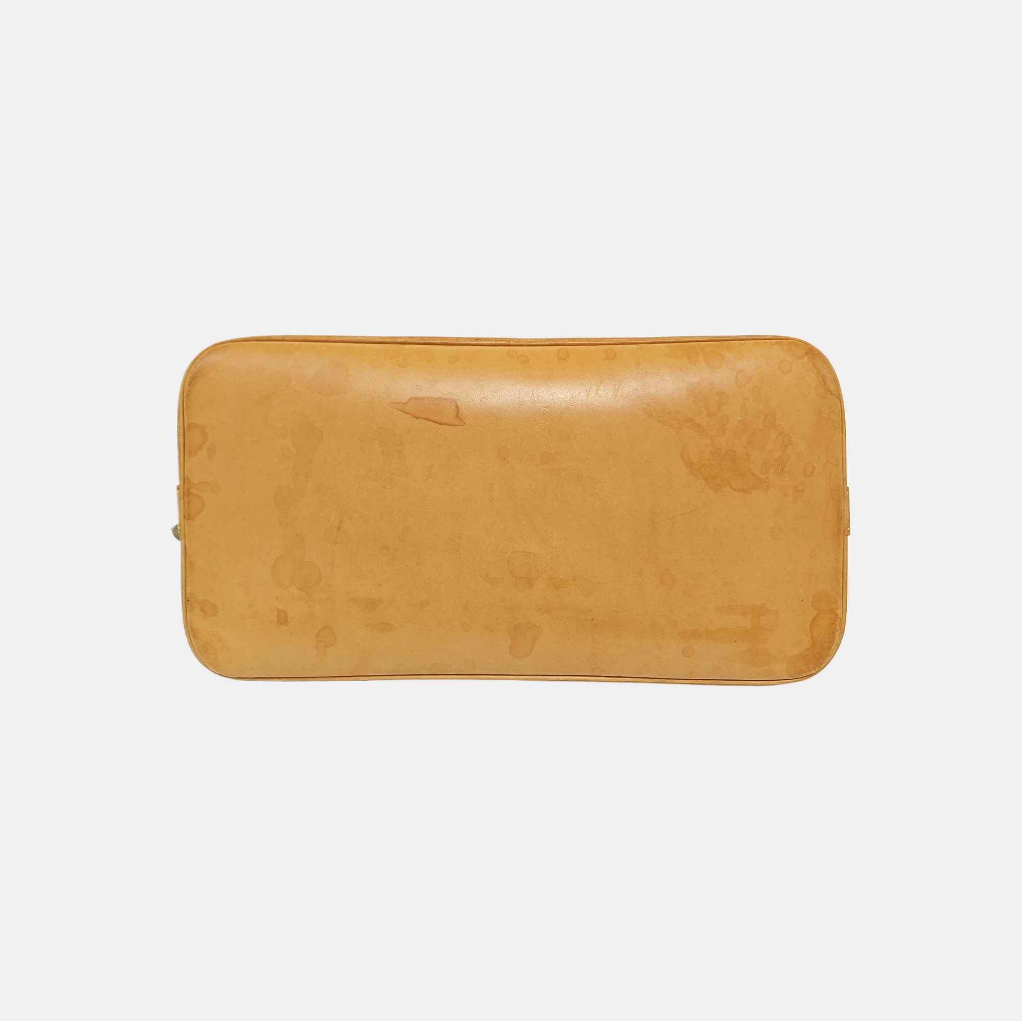 ALMA PM Monogram Coated Canvas Brown