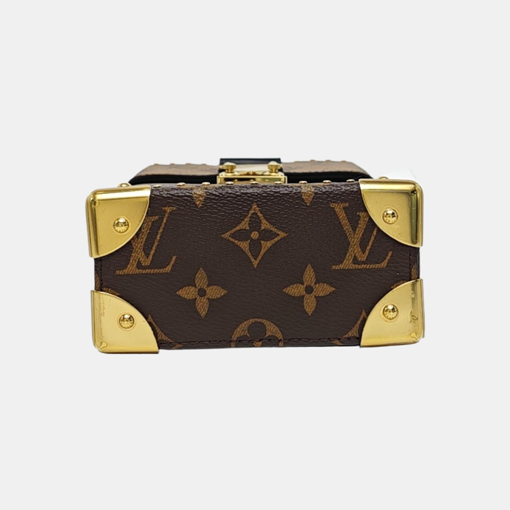 CAMERA BOX Monogram Coated Canvas Brown