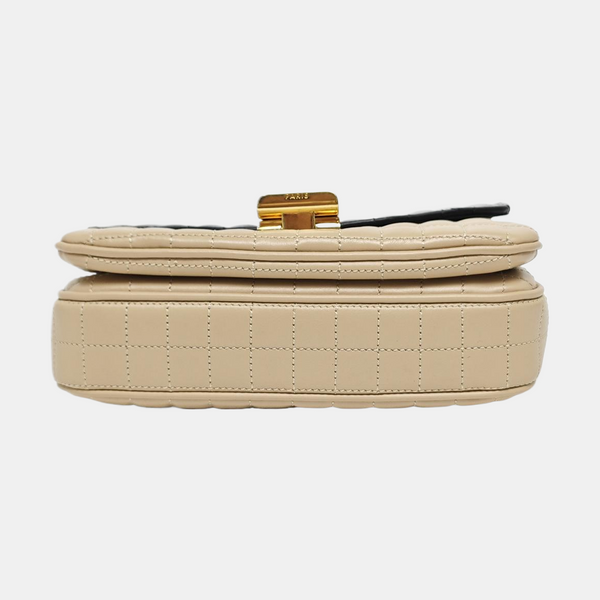 Authenticated pre-owned  C Calfskin Beige - Shoulder Bag at Looply