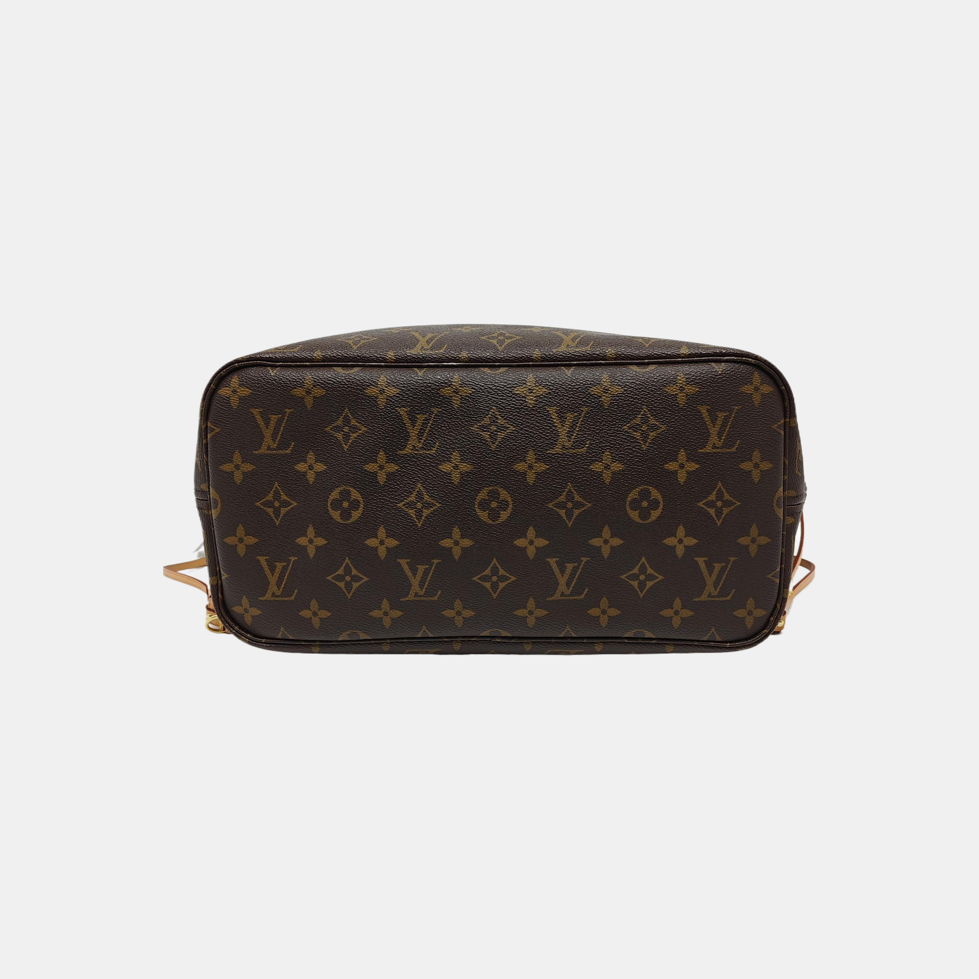 NEVERFULL MM Monogram Coated Canvas Brown