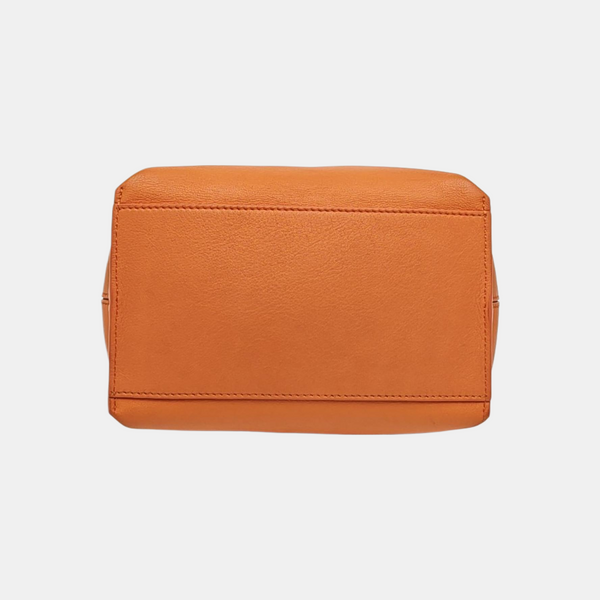 Leather Shoulder Bag Orange