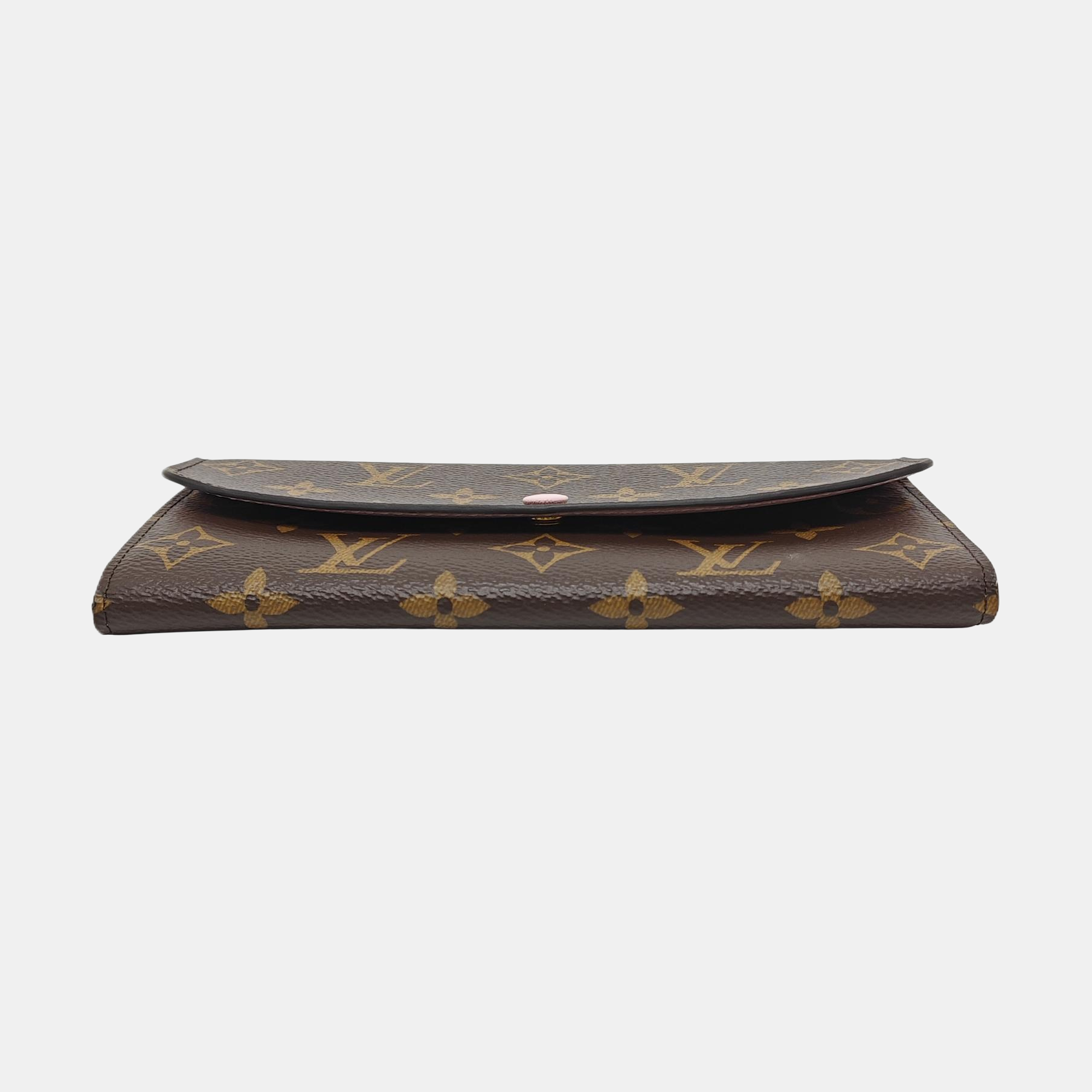 EMILIE Monogram Coated Canvas Brown Wallet