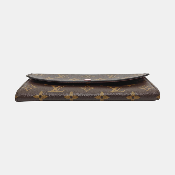 EMILIE Monogram Coated Canvas Brown Wallet
