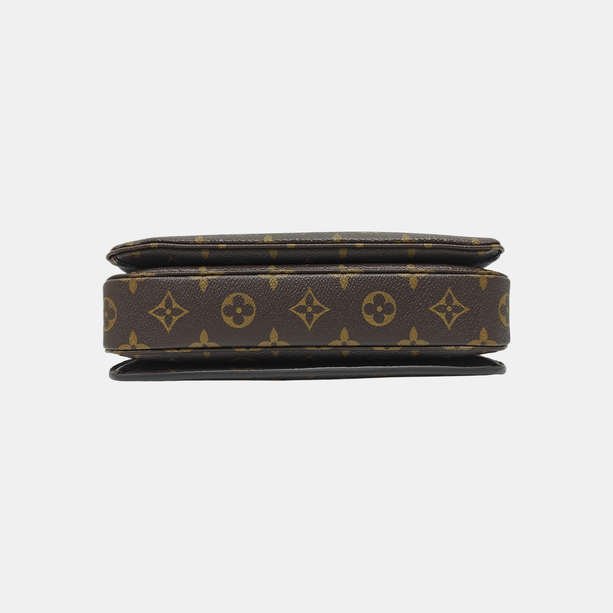 MÉTIS MM Monogram Coated Canvas Brown