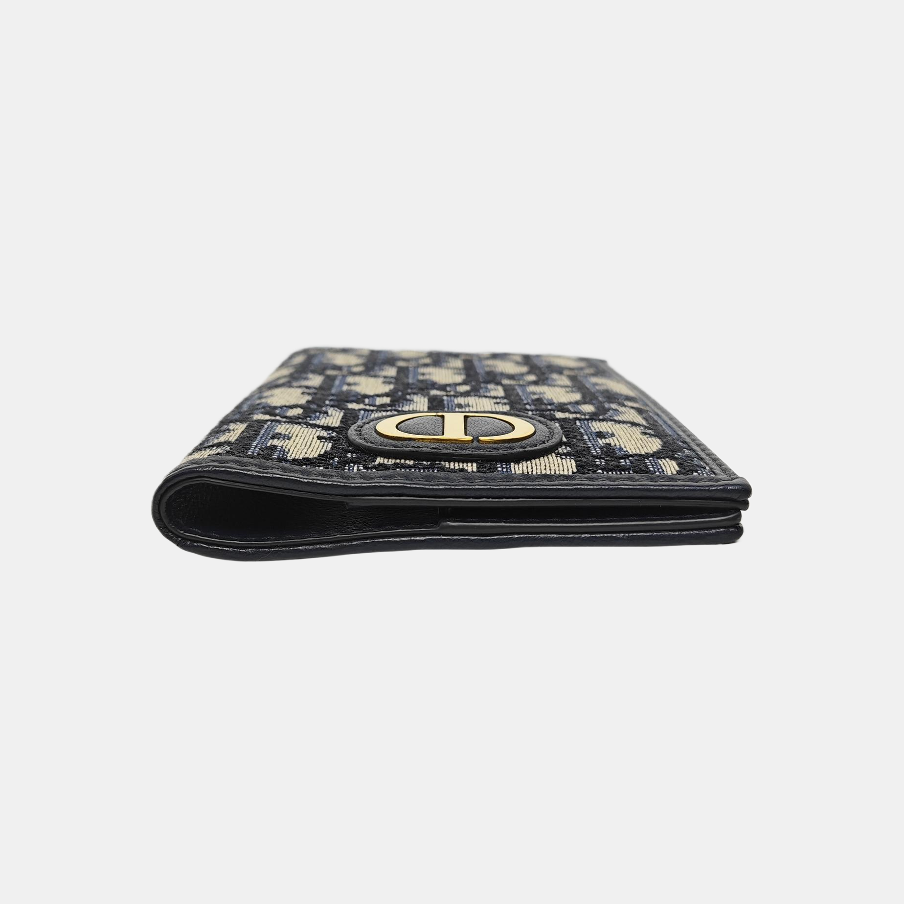 30 Montaigne Canvas Blue Wallet