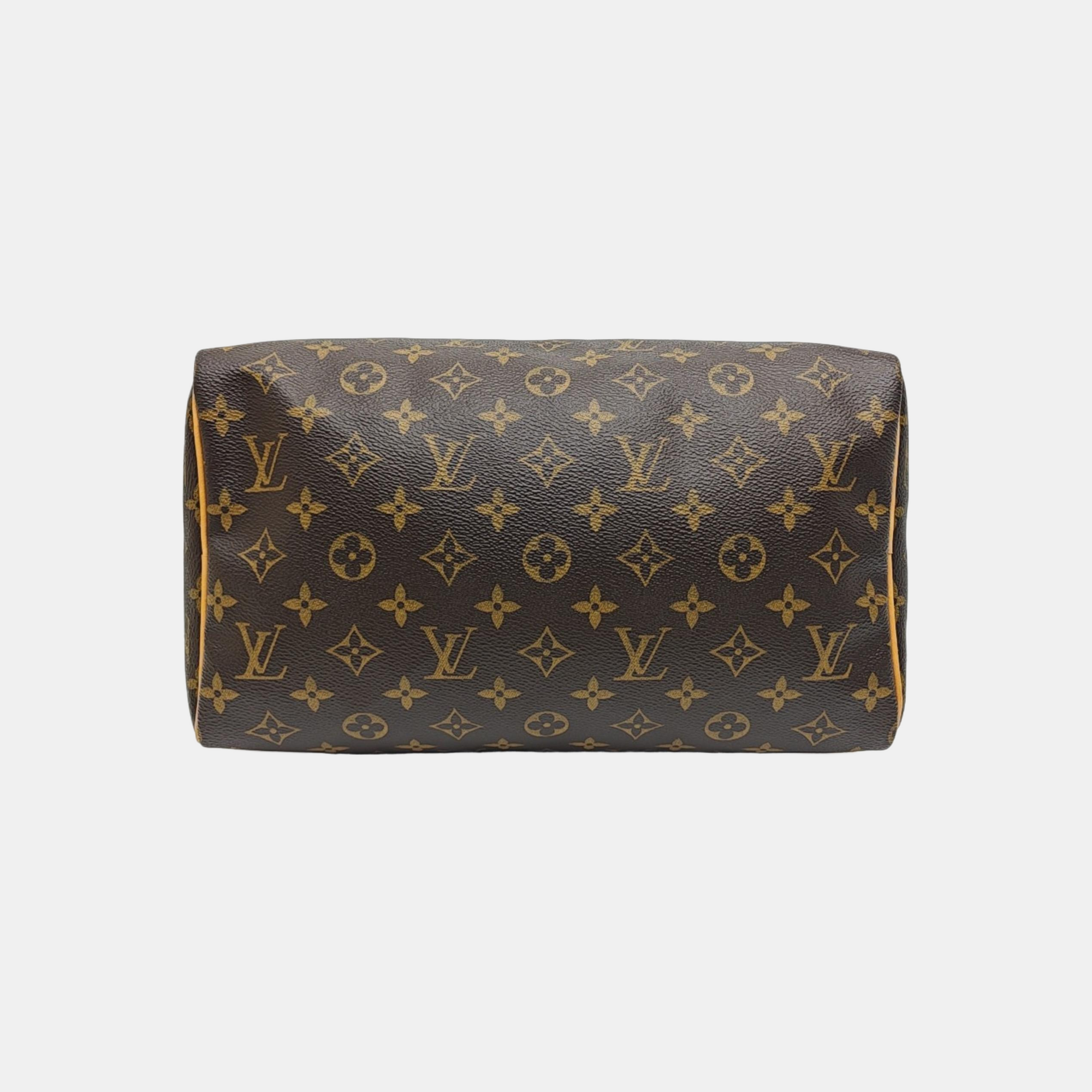SPEEDY 30 Monogram Coated Canvas Brown