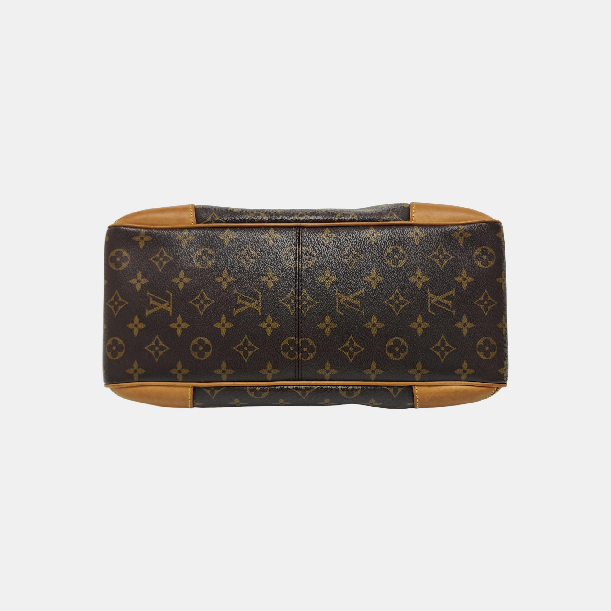ESTRELA MM Monogram Coated Canvas Brown