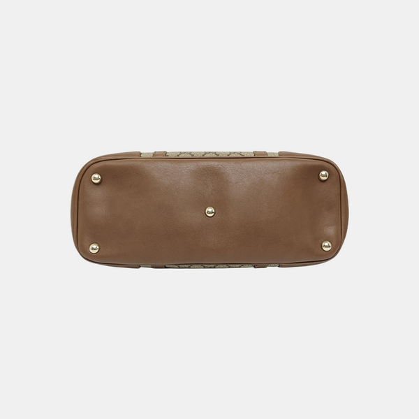 Microguccissima Monogram Coated Canvas Beige